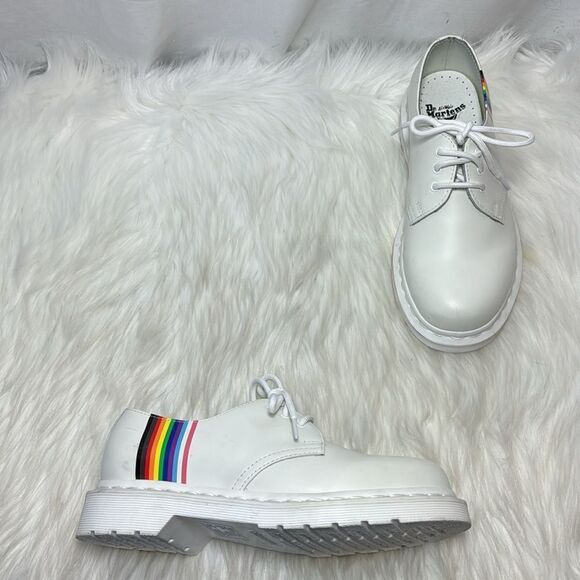 Dr. Martens For Pride Smooth Leather Oxford Style #1461 Unisex Sz 6 W or 5 M - Picture 1 of 7